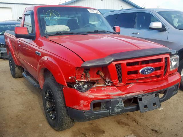 1FTYR10U26PA35740 - 2006 FORD RANGER RED photo 1