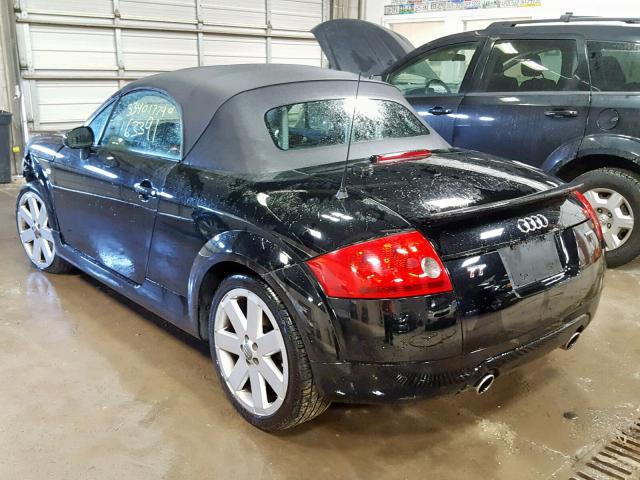 TRUUT28N051008367 - 2005 AUDI TT QUATTRO BLACK photo 3