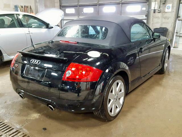 TRUUT28N051008367 - 2005 AUDI TT QUATTRO BLACK photo 4