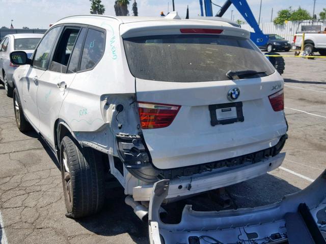 5UXWX9C53D0A17769 - 2013 BMW X3 XDRIVE2 WHITE photo 3