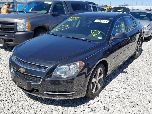 1G1ZC5E1XBF306113 - 2011 CHEVROLET MALIBU 1LT 黑色 照片 2