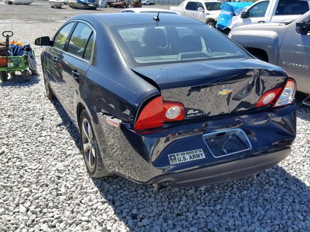 1G1ZC5E1XBF306113 - 2011 CHEVROLET MALIBU 1LT 黑色 照片 3