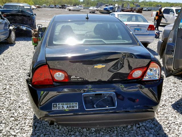 1G1ZC5E1XBF306113 - 2011 CHEVROLET MALIBU 1LT 黑色 照片 9