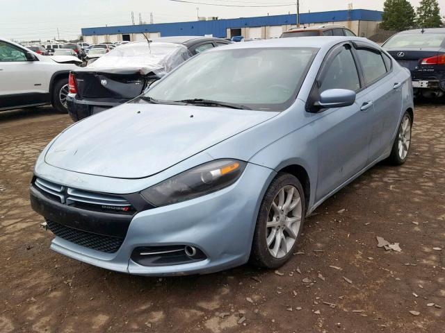 1C3CDFBA8DD123199 - 2013 DODGE DART SXT BLUE photo 2