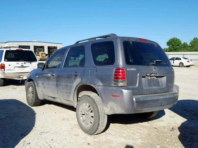 4M2YU81167KJ10475 - 2007 MERCURY MARINER LU GRAY photo 3