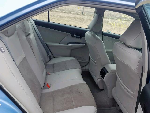 4T1BD1FK8DU082288 - 2013 TOYOTA CAMRY HYBR BLUE photo 6