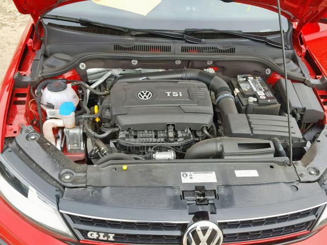 3VW4T7AJXJM204597 - 2018 VOLKSWAGEN JETTA GLI RED photo 7