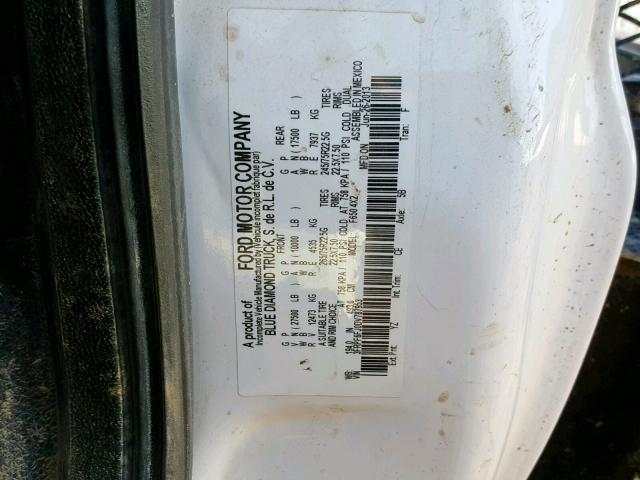 3FRPF6FJ0DV787953 - 2013 FORD F650 SUPER WHITE photo 10