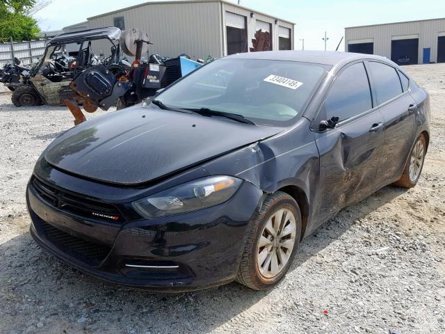 1C3CDFBB7ED903690 - 2014 DODGE DART SXT BLACK photo 2