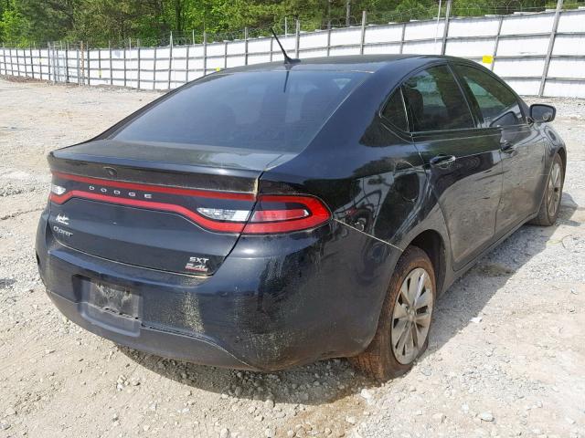 1C3CDFBB7ED903690 - 2014 DODGE DART SXT BLACK photo 4