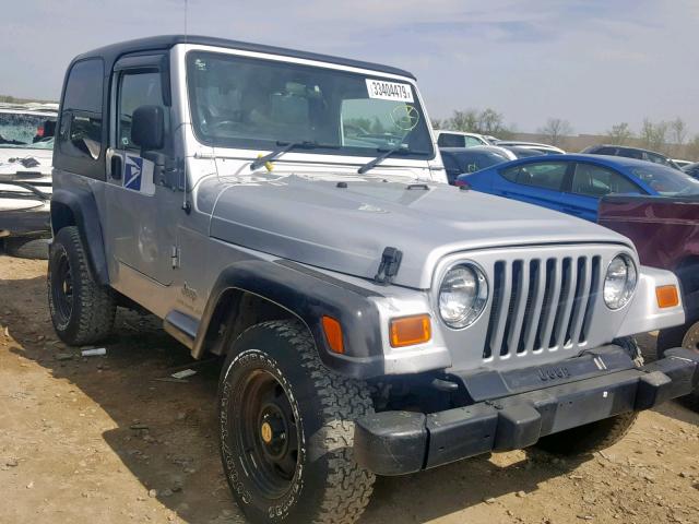 1J4F449S95P349158 - 2005 JEEP WRANGLER / SILVER photo 1