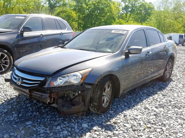 1HGCP2F4XCA214492 - 2012 HONDA ACCORD LXP GRAY photo 2