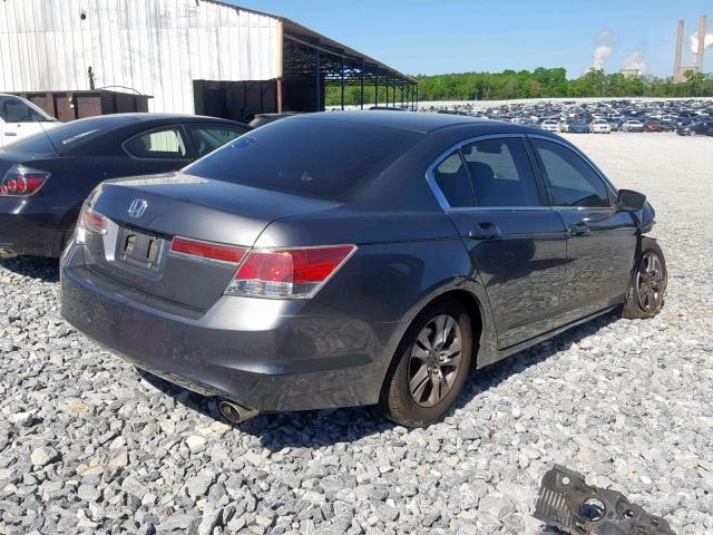 1HGCP2F4XCA214492 - 2012 HONDA ACCORD LXP GRAY photo 4