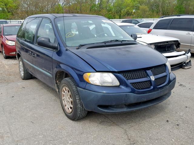 1C4GJ25B71B147424 - 2001 CHRYSLER VOYAGER BLUE photo 1