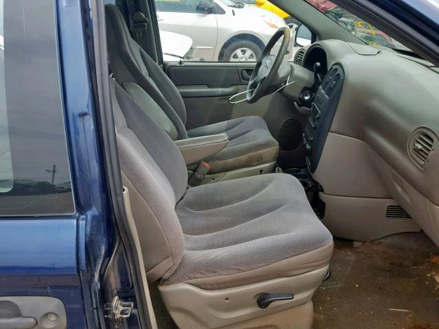 1C4GJ25B71B147424 - 2001 CHRYSLER VOYAGER BLUE photo 5