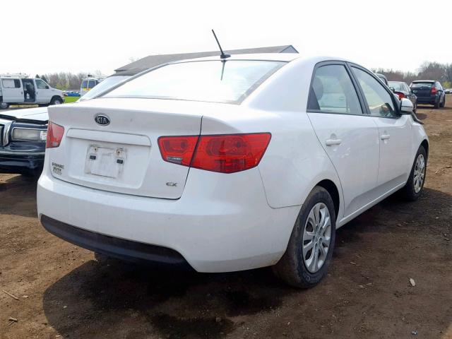 KNAFU4A23C5529811 - 2012 KIA FORTE EX WHITE photo 4