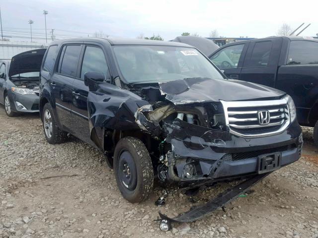 5FNYF4H43EB056944 - 2014 HONDA PILOT EX BLACK photo 1