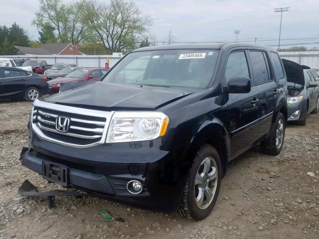 5FNYF4H43EB056944 - 2014 HONDA PILOT EX BLACK photo 2