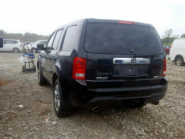 5FNYF4H43EB056944 - 2014 HONDA PILOT EX BLACK photo 3