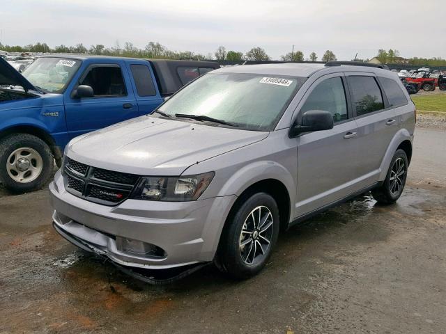 3C4PDCAB2JT294722 - 2018 DODGE JOURNEY SE SILVER photo 2