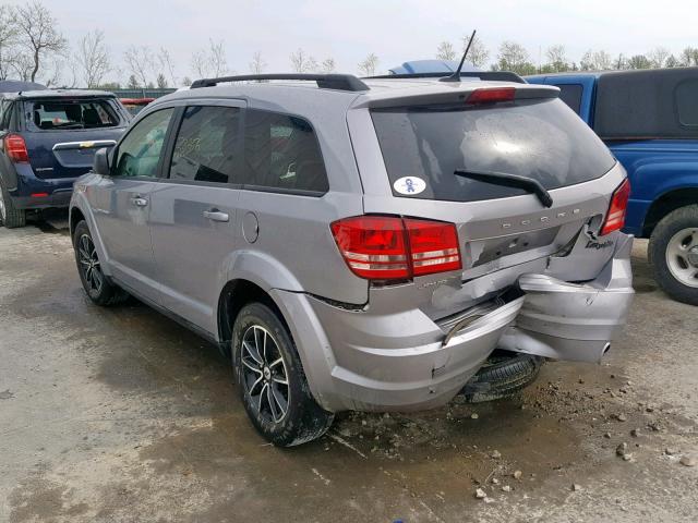 3C4PDCAB2JT294722 - 2018 DODGE JOURNEY SE SILVER photo 3