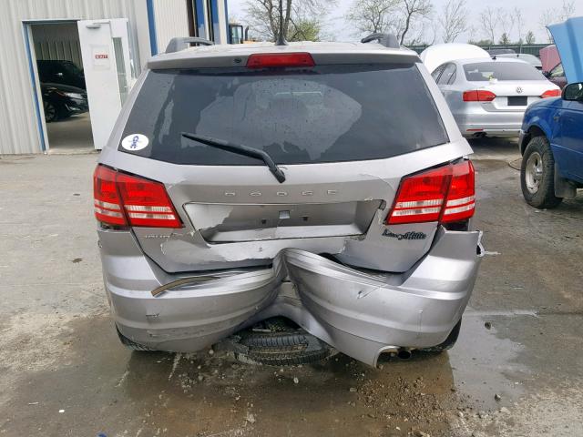 3C4PDCAB2JT294722 - 2018 DODGE JOURNEY SE SILVER photo 9