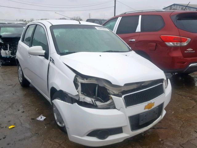 KL1TD6DE7BB131760 - 2011 CHEVROLET AVEO LS WHITE photo 1