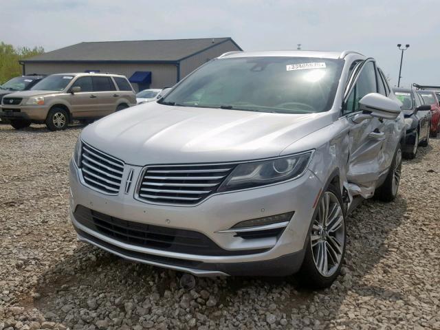 5LMTJ2AH6FUJ34841 - 2015 LINCOLN MKC SILVER photo 2