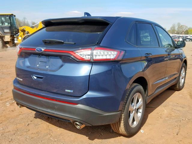 2FMPK4G95JBC45649 - 2018 FORD EDGE SE BLUE photo 4