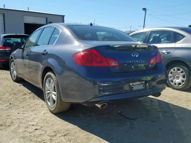 JN1CV6AR4CM971727 - 2012 INFINITI G37 BLUE photo 3