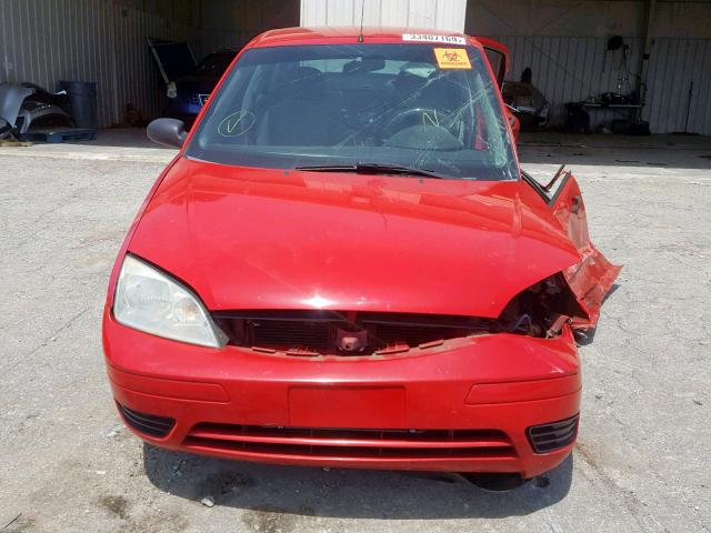 1FAFP34N57W202665 - 2007 FORD FOCUS ZX4 RED photo 10