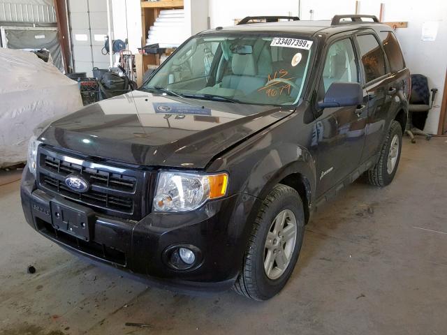 1FMCU5K36BKA09679 - 2011 FORD ESCAPE HYB BLACK photo 2