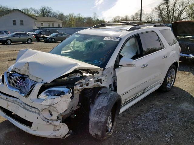 1GKKVTEDXCJ205075 - 2012 GMC ACADIA DEN WHITE photo 2