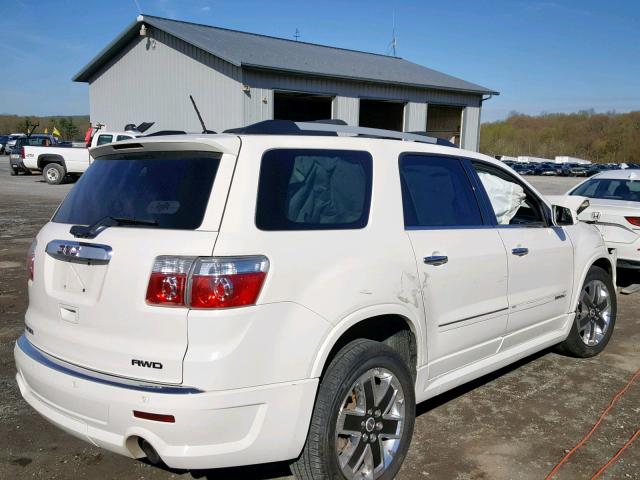 1GKKVTEDXCJ205075 - 2012 GMC ACADIA DEN WHITE photo 4