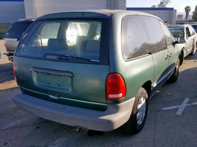 2P4FP25B9XR348645 - 1999 PLYMOUTH VOYAGER GREEN photo 4