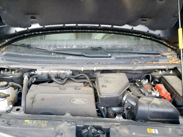 2FMDK3JC3DBB89457 - 2013 FORD EDGE SEL BLACK photo 7