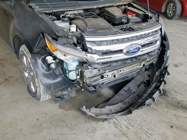 2FMDK3JC3DBB89457 - 2013 FORD EDGE SEL BLACK photo 9