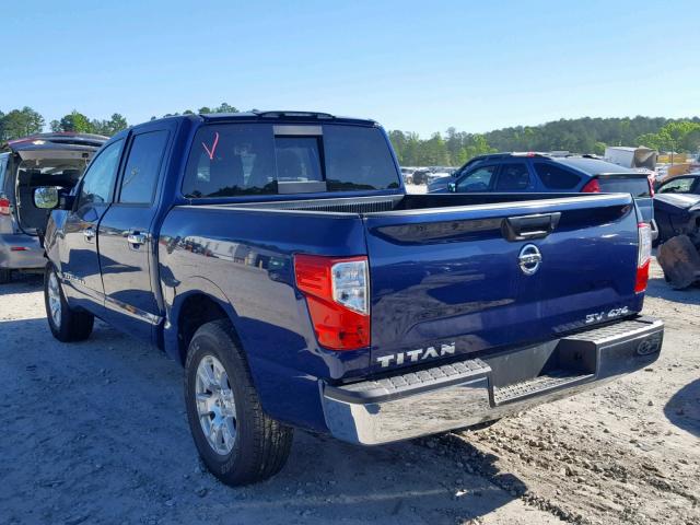 1N6AA1EJ2JN542551 - 2018 NISSAN TITAN S BLUE photo 3