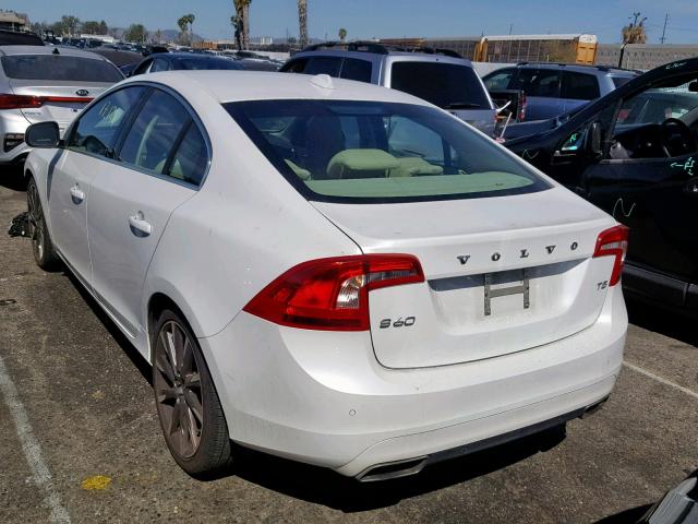 YV126MFK1F1362018 - 2015 VOLVO S60 PREMIE WHITE photo 3