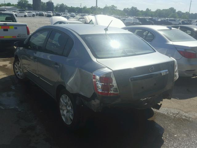 3N1AB6APXAL666254 - 2010 NISSAN SENTRA 2.0 GRAY photo 3