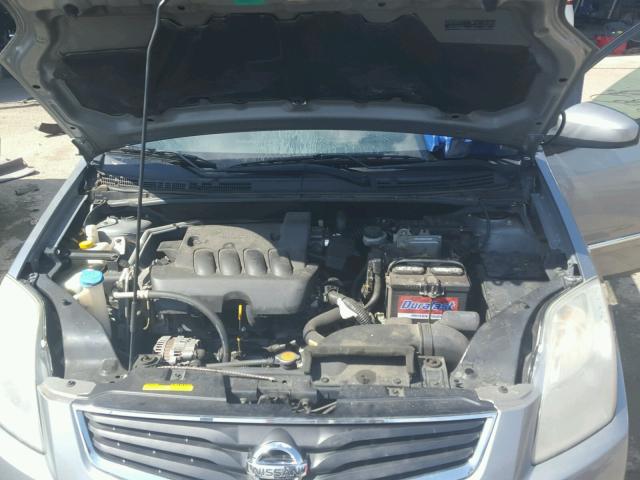 3N1AB6APXAL666254 - 2010 NISSAN SENTRA 2.0 GRAY photo 7