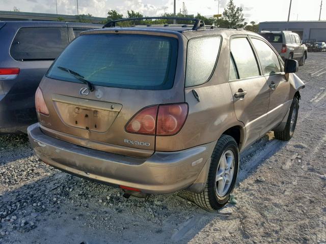 JT6HF10U8X0027930 - 1999 LEXUS RX 300 BEIGE photo 4