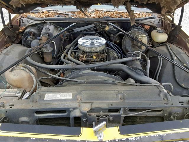 1D80H4R476535 - 1974 CHEVROLET EL CAMINO YELLOW photo 7