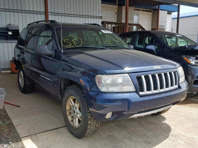 1J4GW48S24C369841 - 2004 JEEP GRAND CHER BLUE photo 1