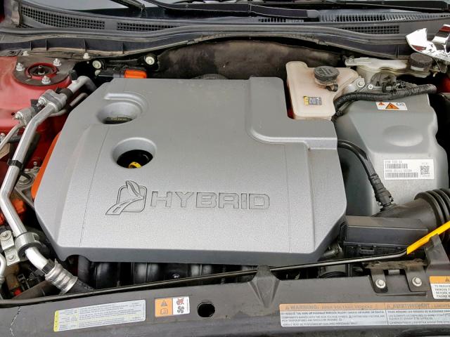 3LNDL2L39CR823410 - 2012 LINCOLN MKZ HYBRID RED photo 7