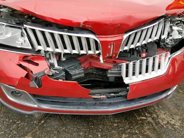 3LNDL2L39CR823410 - 2012 LINCOLN MKZ HYBRID RED photo 9