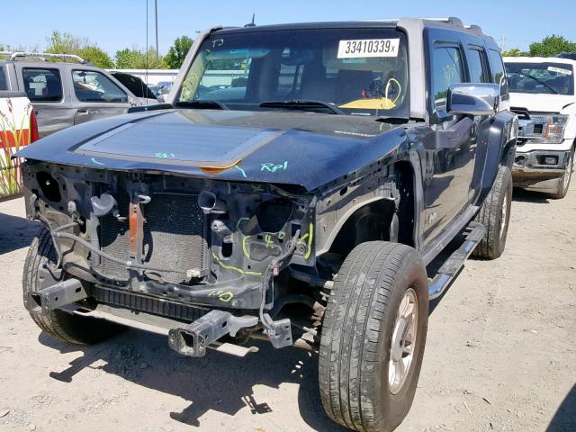 5GTDN136768111625 - 2006 HUMMER H3 BLACK photo 2