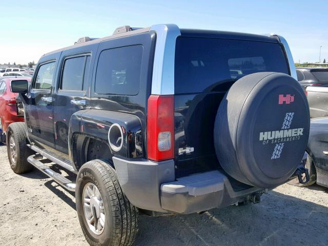 5GTDN136768111625 - 2006 HUMMER H3 BLACK photo 3