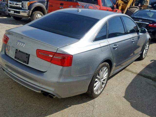 WAUF2AFC8DN046158 - 2013 AUDI S6 GRAY photo 4