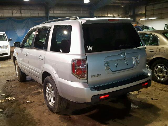 5FNYF28218B024842 - 2008 HONDA PILOT VP SILVER photo 3